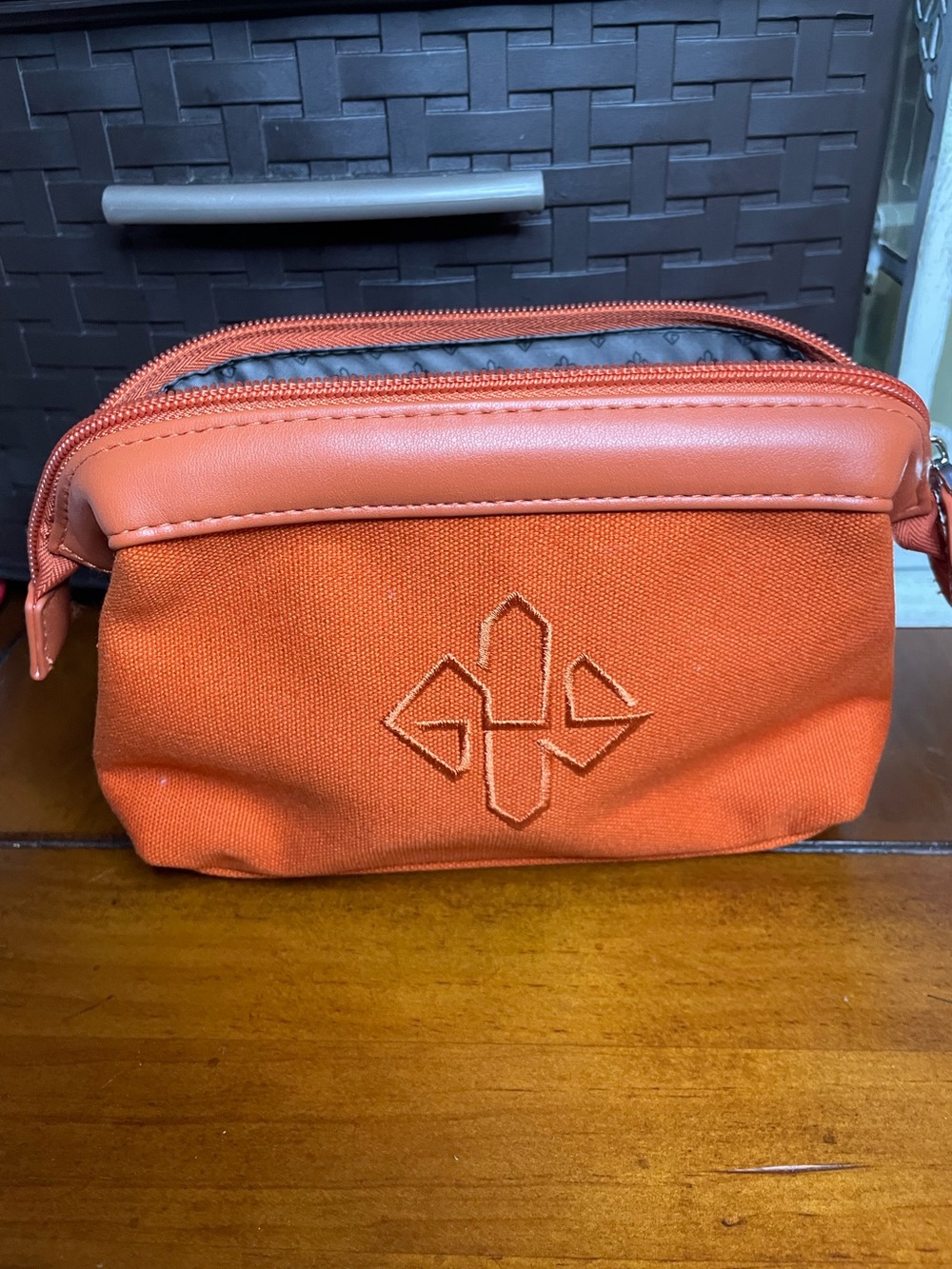 Orange Men's Canvas Travel Pouch - ETTINGER